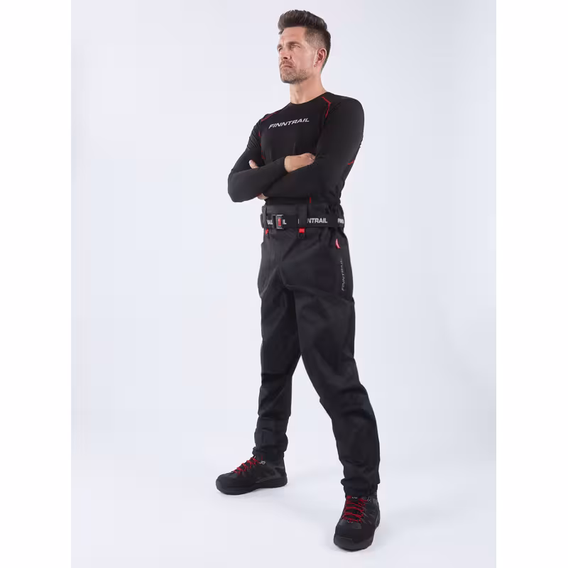 Брюки-вейдерсы Finntrail Runner 1519, мембрана Hard-Tex, черный, размер 40-42 (XS), 155-165 см
