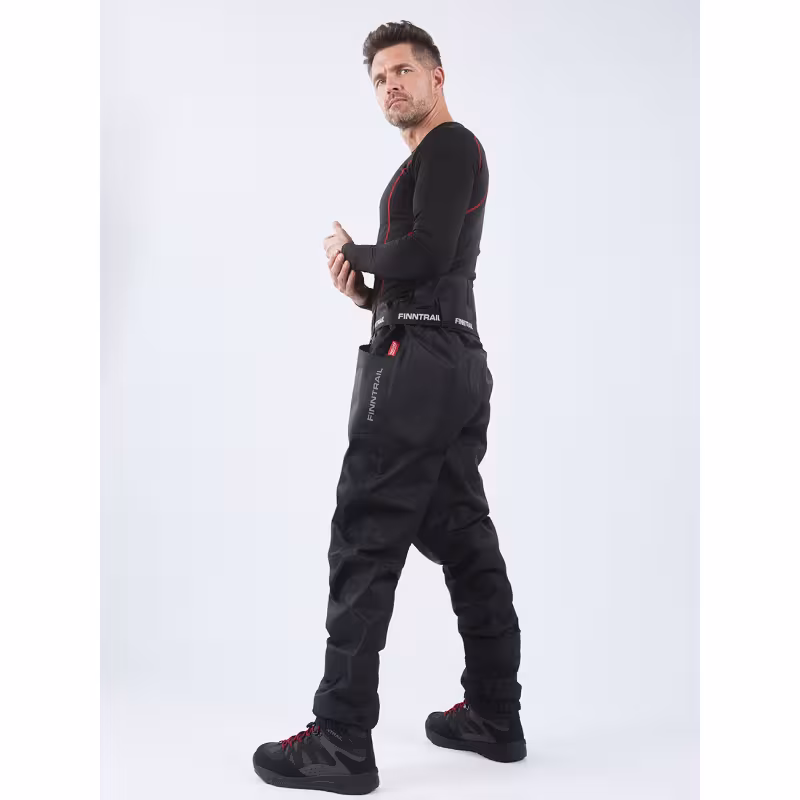 Брюки-вейдерсы Finntrail Runner 1519, мембрана Hard-Tex, черный, размер 40-42 (XS), 155-165 см