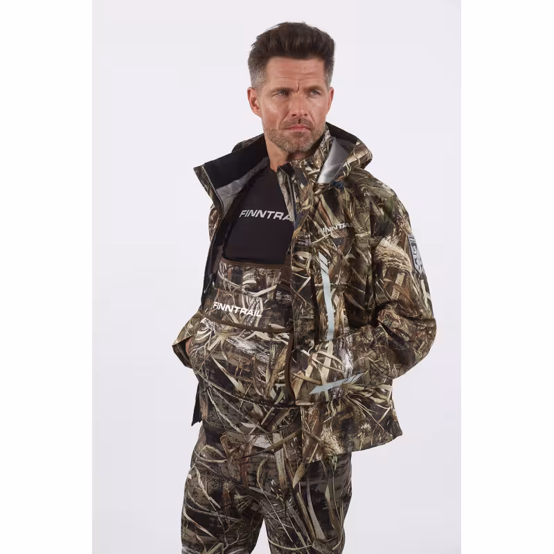 Куртка мужская Finntrail Greenwood Max-5 4021, мембрана Hard-Tex, камуфляж, размер 48-50 (M), 170-180 см