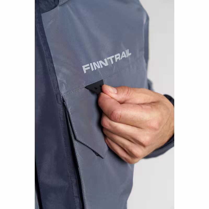 Куртка мужская Finntrail Coaster 4023 Grey, мембрана Hard-Tex, серый, размер 62-64 (XXXL), 190-200 см