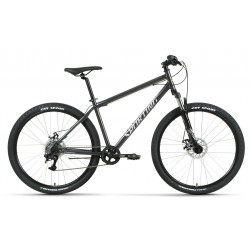 Велосипед Forward Sporting 2,3 D, 27,5", 8 скоростей, рост 17, черный/белый