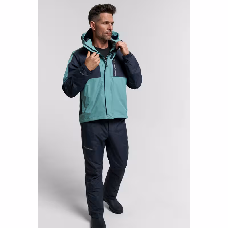 Костюм Finntrail Lightsuit 3503 Petrol, ткань Рипстоп, голубой, размер 58-60 (XXL), 185-195 см