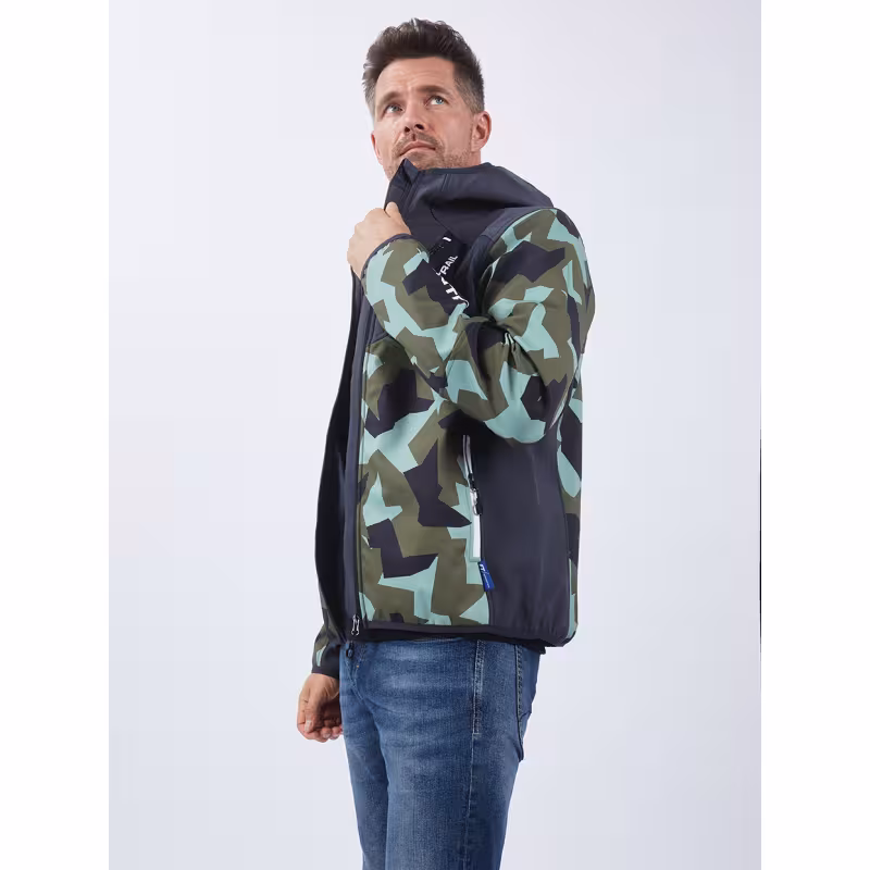 Куртка мужская Finntrail Softshell Nitro 1320, ткань Софтшелл, CamoArmy, размер 42-44 (XS), 160-170 см