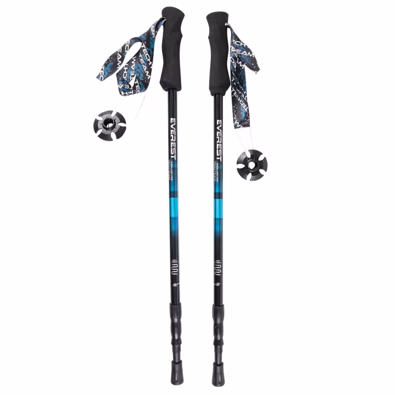 Палки для скандинавской ходьбы телескопические Tech Team Everest, алюминий (105-135)