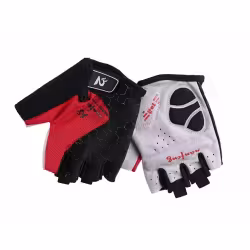 Велоперчатки Seven X GEL, черный/красный, размер M