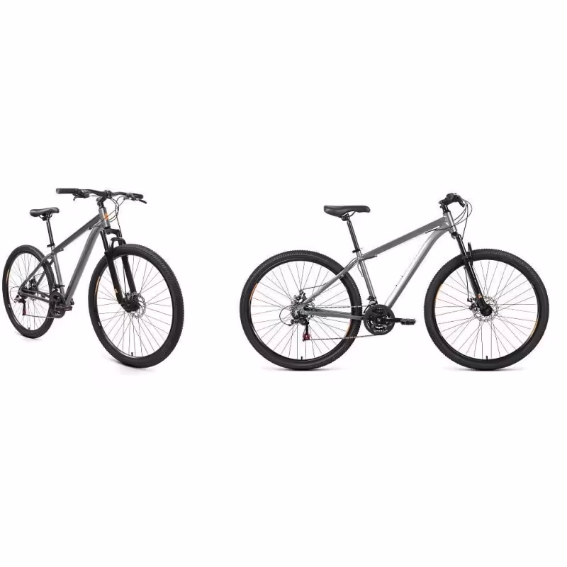 Велосипед Altair Alu Disc 29", 21 скорость, рост 17, темно-серый/оранжевый