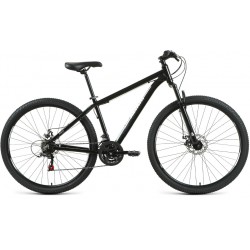 Велосипед Altair Alu Disc 29", 21 скорость, рост 17,  черный/серебристый