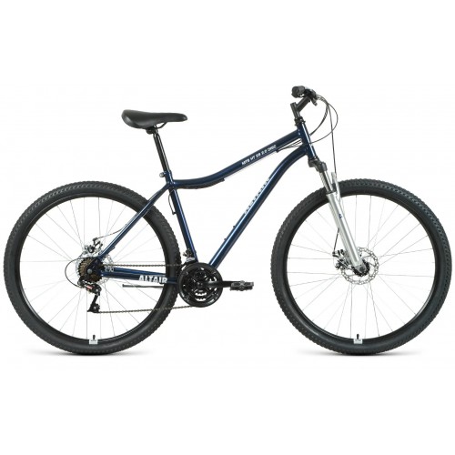 Велосипед Altair MTB HT 2.0 29", 21 скорость, рост 19, темно-синий/серебристый