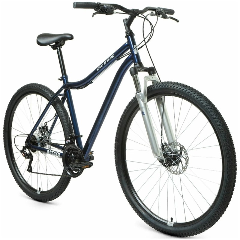 Велосипед Altair MTB HT 2.0 29", 21 скорость, рост 19, темно-синий/серебристый