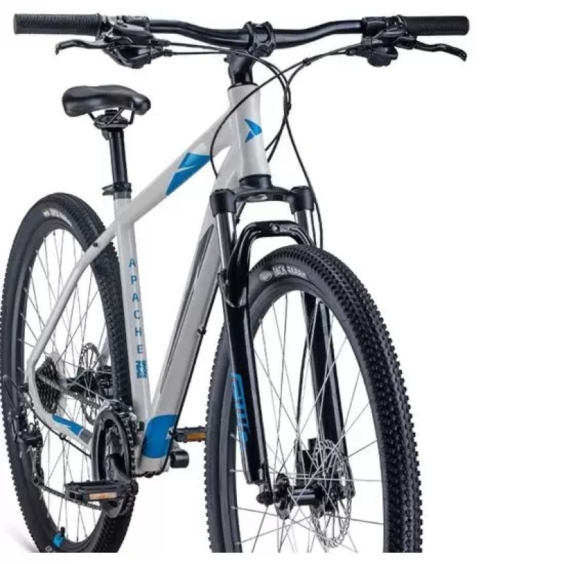 Велосипед Forward Apache 3.0 29", 21 скорость, рост 19, серый/синий