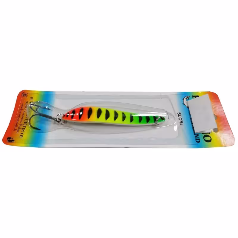 Блесна Kuusamo Suomi 80/25 GR/Ye/FR/BL