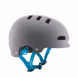 Велошлем Bluegrass Superbold Matt Gray/Cyan, серый/голубой, размер M