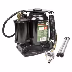 Домкрат бутылочный пневмогидравлический Rockforce RF-1600-3, 30 т