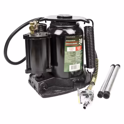 Домкрат бутылочный пневмогидравлический Rockforce RF-1600-3, 30 т