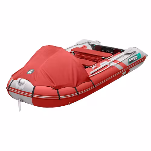 Надувная лодка ПВХ Gladiator C330AL, пайол алюминиевый, красный/белый 