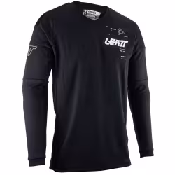 Джерси мужское Leatt Moto 4.5 WindBlock Jersey Black, черный, размер L
