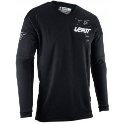 Джерси мужское Leatt Moto 4.5 WindBlock Jersey Black, черный, размер M