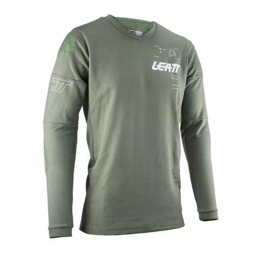 Джерси мужское Leatt Moto 4.5 WindBlock Jersey Cactus, зеленый, размер L