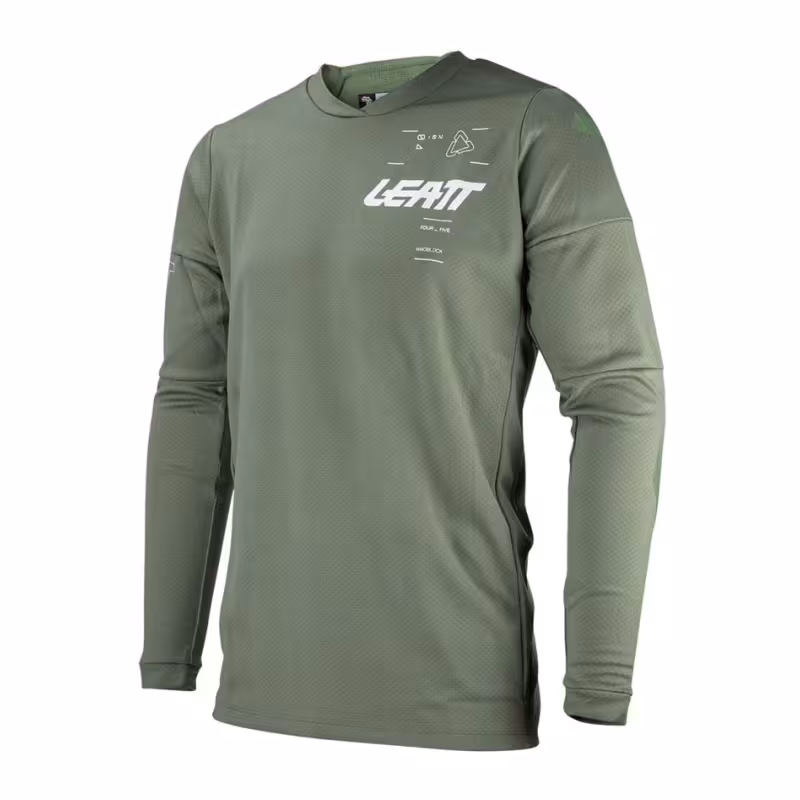 Джерси мужское Leatt Moto 4.5 WindBlock Jersey Cactus, зеленый, размер M