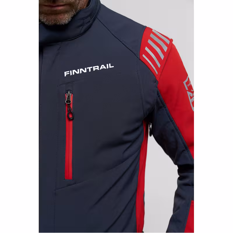 Комбинезон мужской Finntrail Stig 3790 Red, ткань SoftShell, красный, размер 44-46 (S), 165-175 см