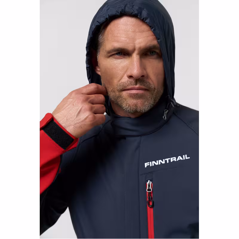 Комбинезон мужской Finntrail Stig 3790 Red, ткань SoftShell, красный, размер 48-50 (М), 170-180 см