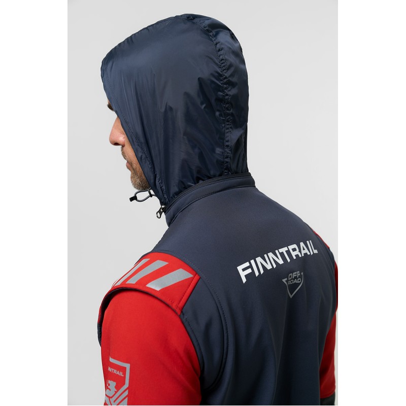 Комбинезон мужской Finntrail Stig 3790 Red, ткань SoftShell, синий/красный, размер M (48-50), 170-180 см