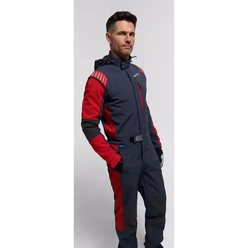 Комбинезон мужской Finntrail Stig 3790 Red, ткань SoftShell, красный, размер  54-56 (MK), 170-180 см