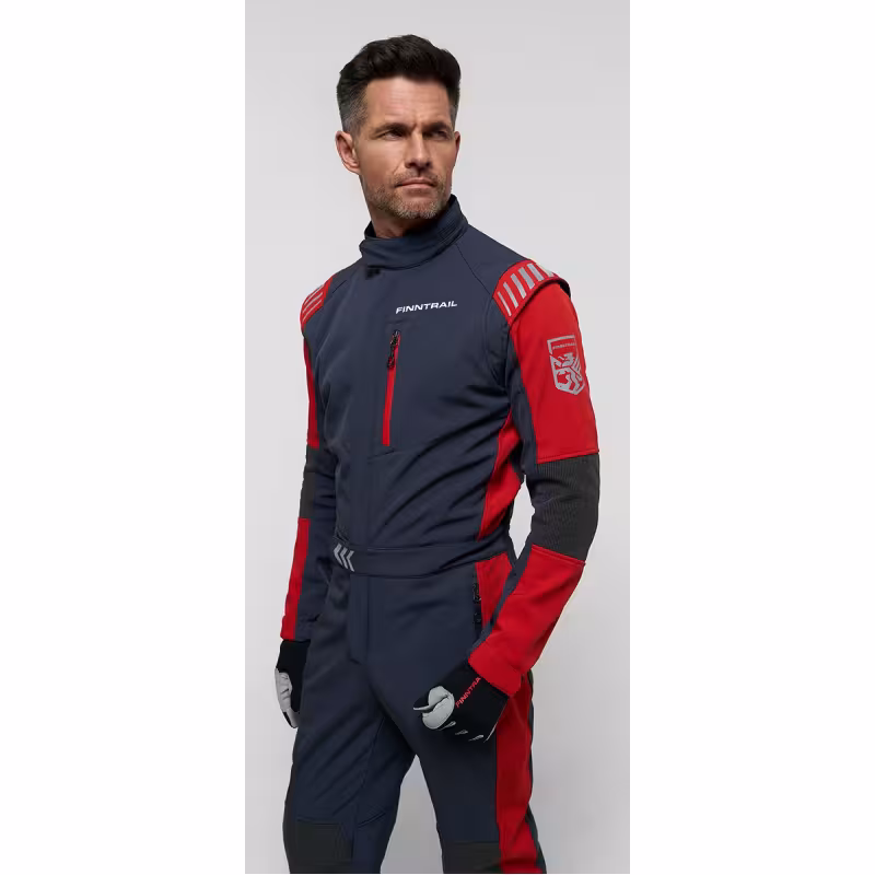 Комбинезон мужской Finntrail Stig 3790 Red, ткань SoftShell, красный, размер 50-52 (L), 175-185 см