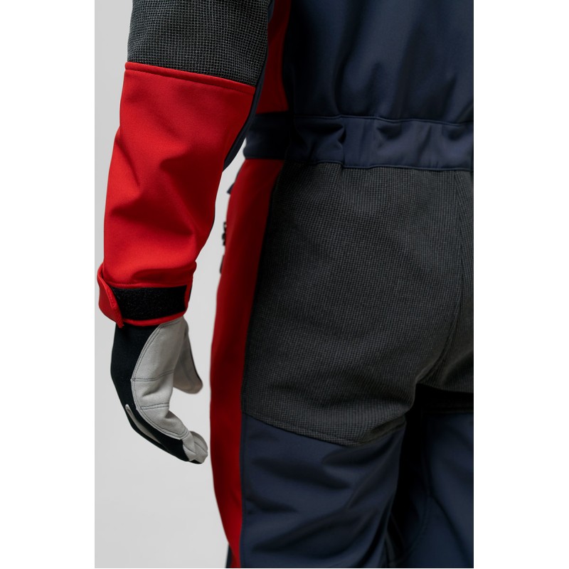 Комбинезон мужской Finntrail Stig 3790 Red, ткань SoftShell, синий/красный, размер L (50-52), 175-185 см
