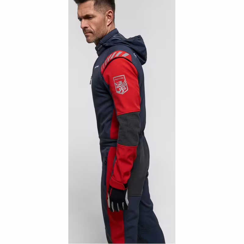 Комбинезон мужской Finntrail Stig 3790 Red, ткань SoftShell, красный, размер 54-56 (XL), 180-190 см