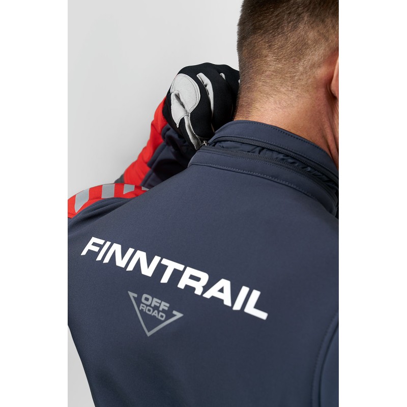 Комбинезон мужской Finntrail Stig 3790 Red, ткань SoftShell, синий/красный, размер XXL (58-60), 185-195 см