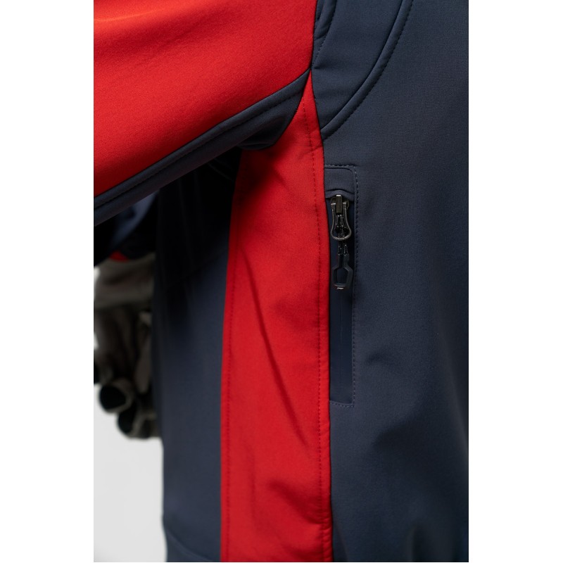 Комбинезон мужской Finntrail Stig 3790 Red, ткань SoftShell, синий/красный, размер XXXL (62-64), 190-200 см