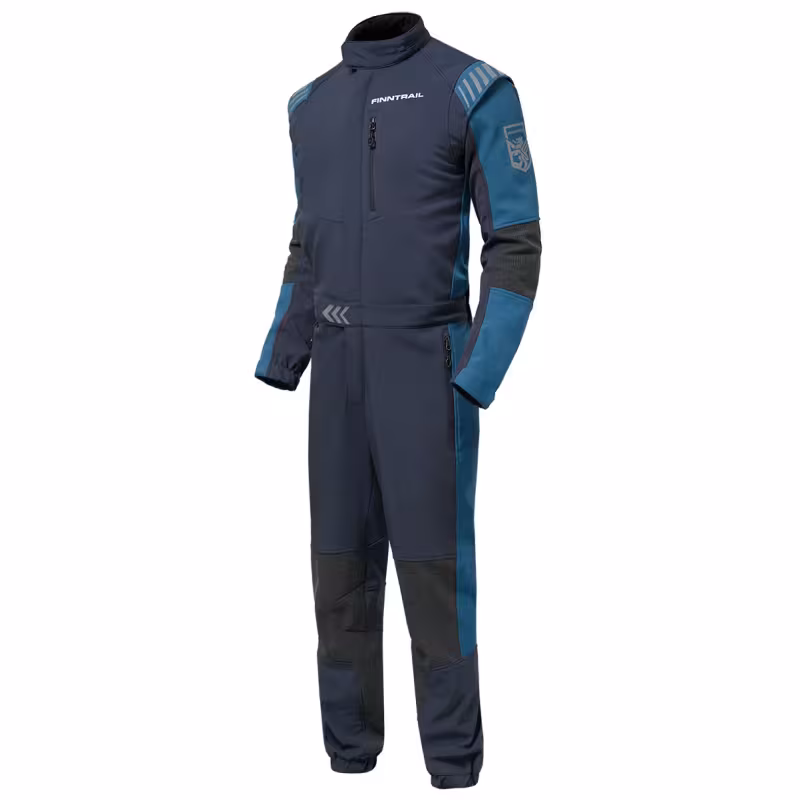 Комбинезон мужской Finntrail Stig 3790 Blue, ткань SoftShell, синий, размер 44-46 (S), 165-175 см