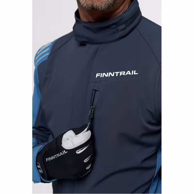 Комбинезон мужской Finntrail Stig 3790 Blue, ткань SoftShell, синий, размер 44-46 (S), 165-175 см