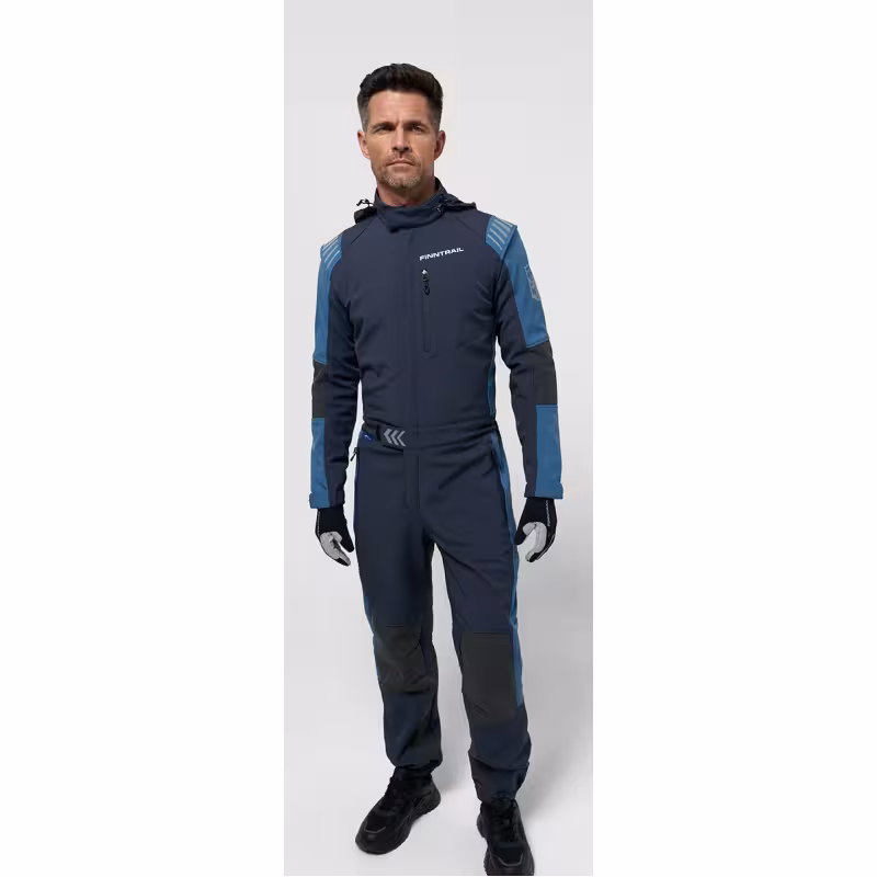 Комбинезон мужской Finntrail Stig 3790 Blue, ткань SoftShell, синий, размер 48-50 (M), 170-180 см
