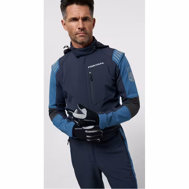 Комбинезон мужской Finntrail Stig 3790 Blue, ткань SoftShell, синий, размер  54-56 (MK), 170-180 см