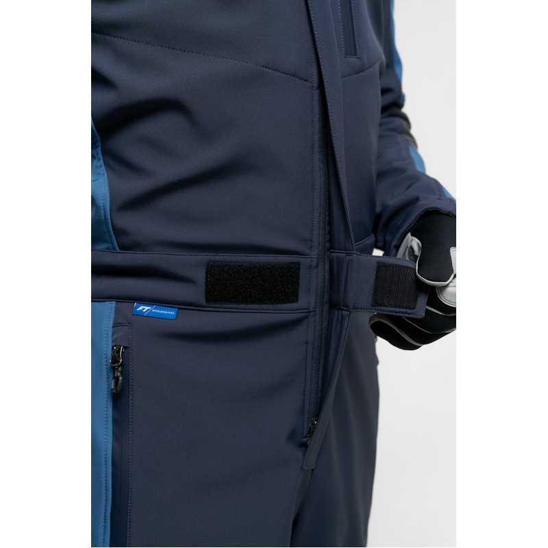 Комбинезон мужской Finntrail Stig 3790 Blue, ткань SoftShell, синий/голубой, размер L (50-52), 175-185 см