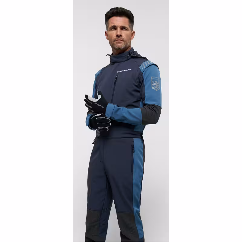 Комбинезон мужской Finntrail Stig 3790 Blue, ткань SoftShell, синий, размер 58-60 (XXL),  185-195 см