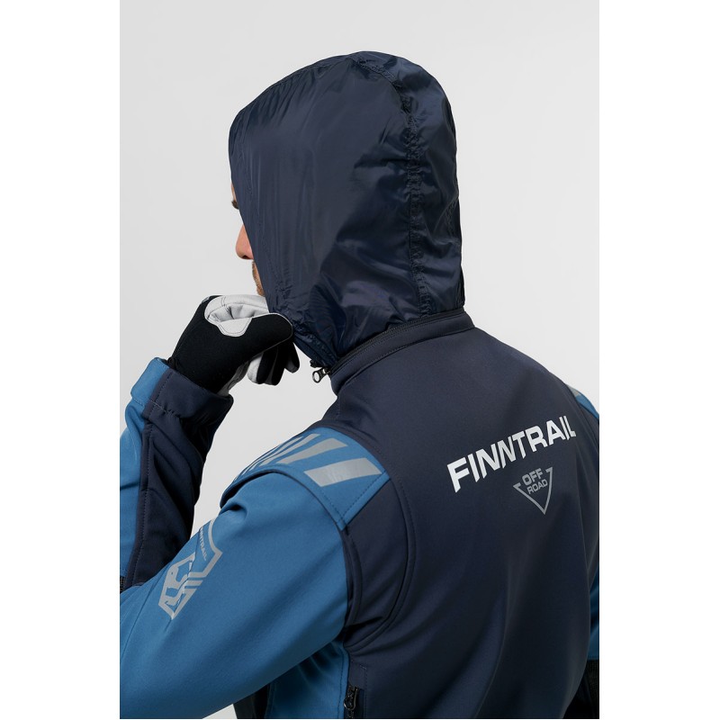 Комбинезон мужской Finntrail Stig 3790 Blue, ткань SoftShell, синий/голубой, размер XXL (58-60), 185-195 см