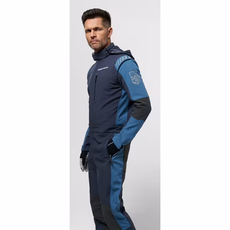 Комбинезон мужской Finntrail Stig 3790 Blue, ткань SoftShell, синий, размер 62-64 (XXXL), 190-200 см