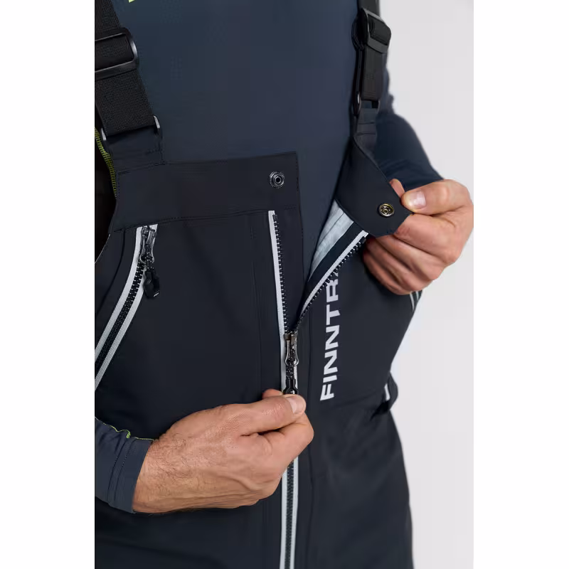 Костюм мужской Finntrail Tournament 3470 Graphite, мембрана Hard-Tex, черный, размер 62-64 (XXXL), 190-200 см