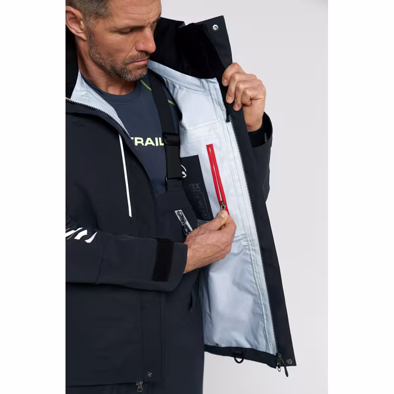 Костюм мужской Finntrail Tournament 3470 Graphite, мембрана Hard-Tex, черный, размер 62-64 (XXXL), 190-200 см