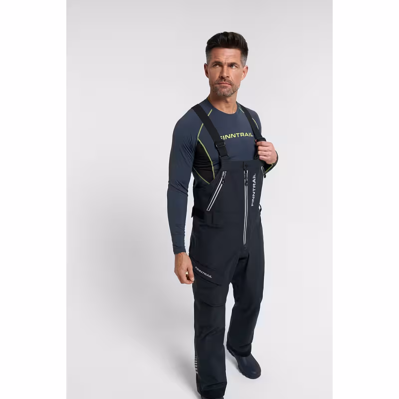 Костюм мужской Finntrail Tournament 3470 Graphite, мембрана Hard-Tex, черный, размер 62-64 (XXXL), 190-200 см