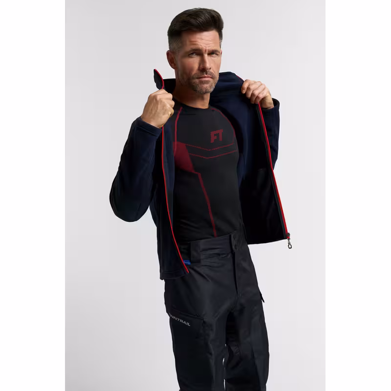 Толстовка мужская Finntrail Polar 1391, флис, черный, размер 42-44 (XS), 160-170 см