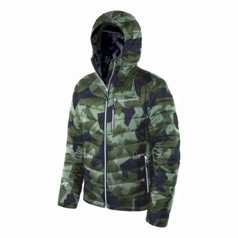 Куртка мужская Finntrail Master Hood 1504 CamoArmy, полиэстер, зеленый камуфляж, размер 58-60 (XXL), 185-195 см
