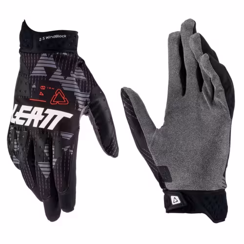 Велоперчатки Leatt Moto 2.5 WindBlock Glove Black, черный, XL