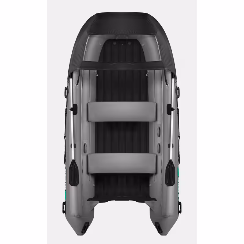 Надувная лодка ПВХ Gladiator E420X, НДНД, темно-серый