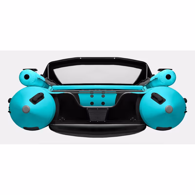 Надувная лодка ПВХ Gladiator E450X, НДНД, бирюзовый/черный