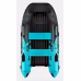 Надувная лодка ПВХ Gladiator E450X, НДНД, бирюзовый/черный