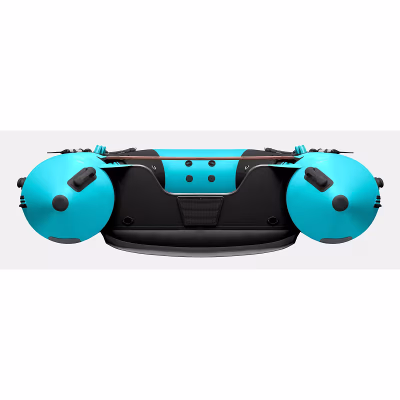 Надувная лодка ПВХ Gladiator E420S Jet, НДНД, бирюзовый/черный
